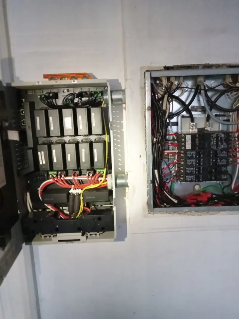 Electrical panel upgrade completed for Security Camera Wiring in Chillicothe